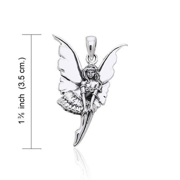 Amy Brown Dainty Fairy ~ Sterling Silver Pendant TPD1648